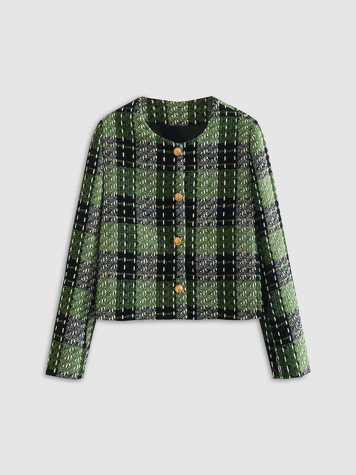 Emerald Flames Tweed Blazer