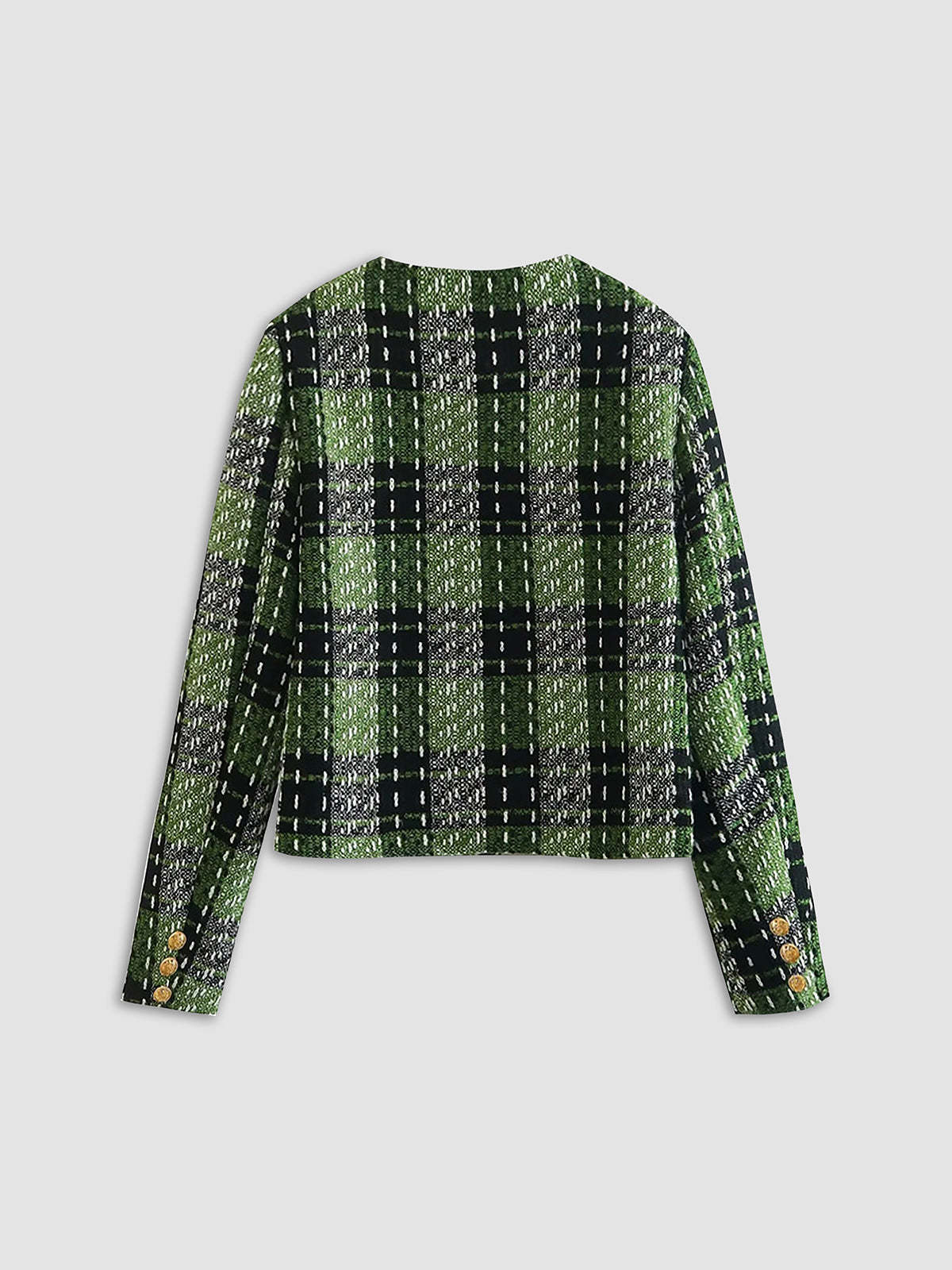 Emerald Flames Tweed Blazer