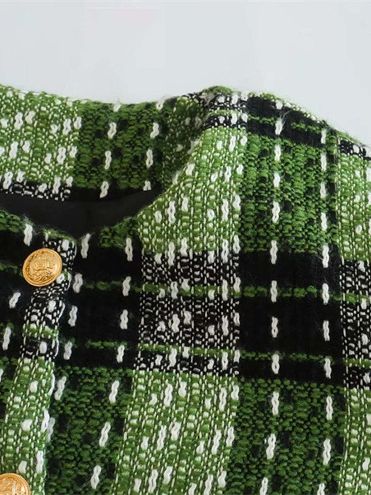 Emerald Flames Tweed Blazer