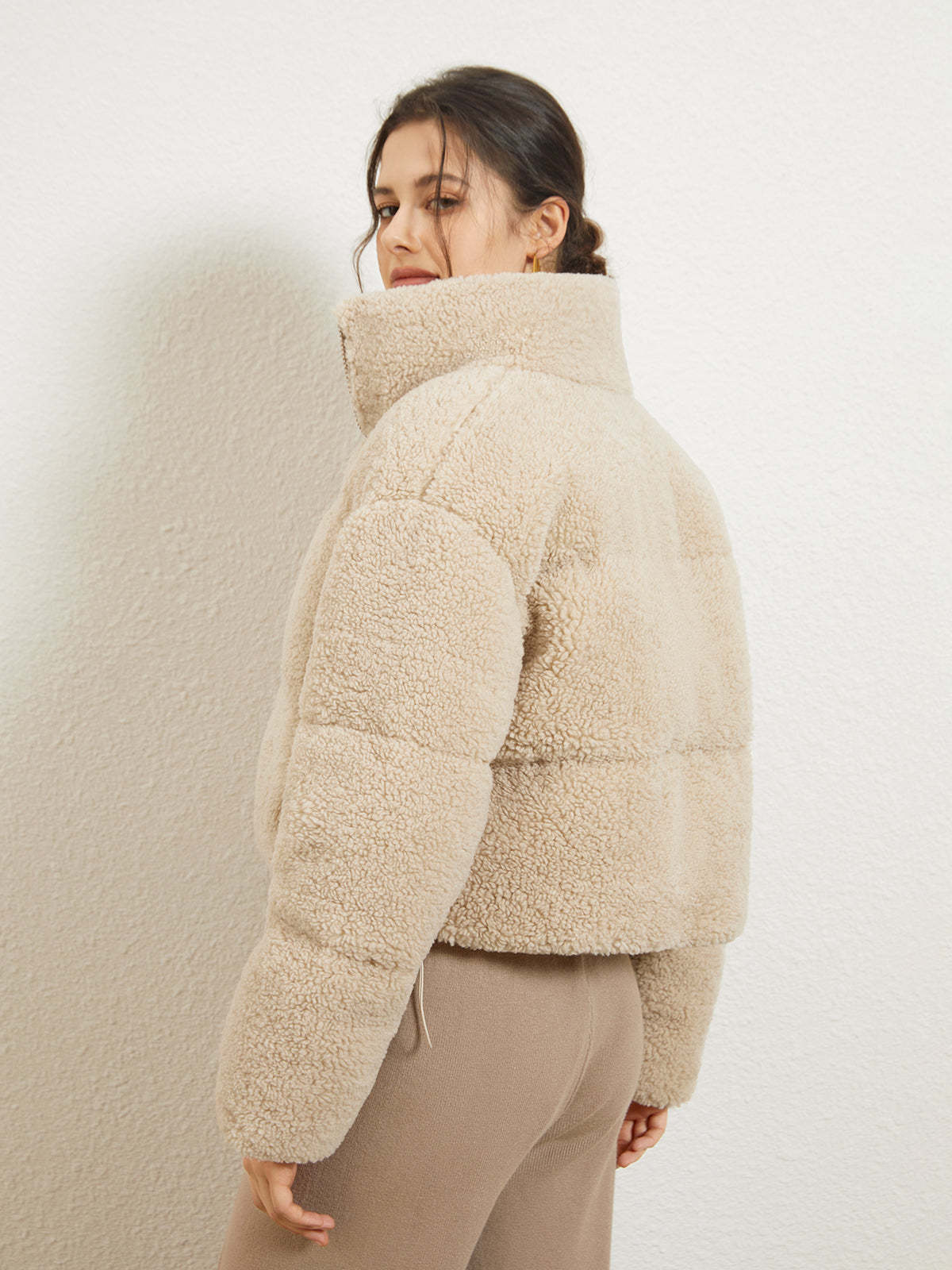 Stand Collar Fleece Jacket