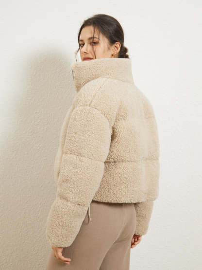 Stand Collar Fleece Jacket