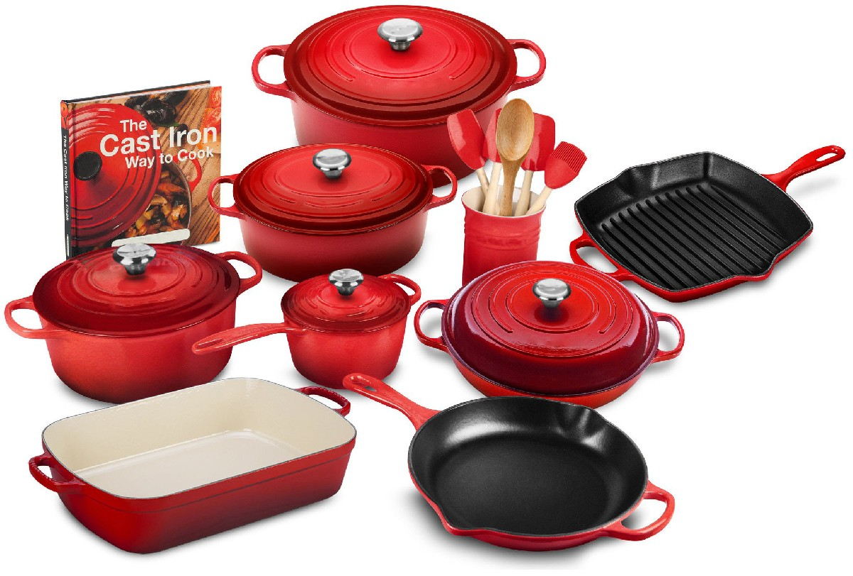 [🔥LIMITED TIME OFFER ONLY TODAY! ]20-PIECE SIGNATURE CAST IRON COOKWA