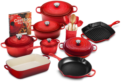 [🔥LIMITED TIME OFFER ONLY TODAY! ]20-PIECE SIGNATURE CAST IRON COOKWA
