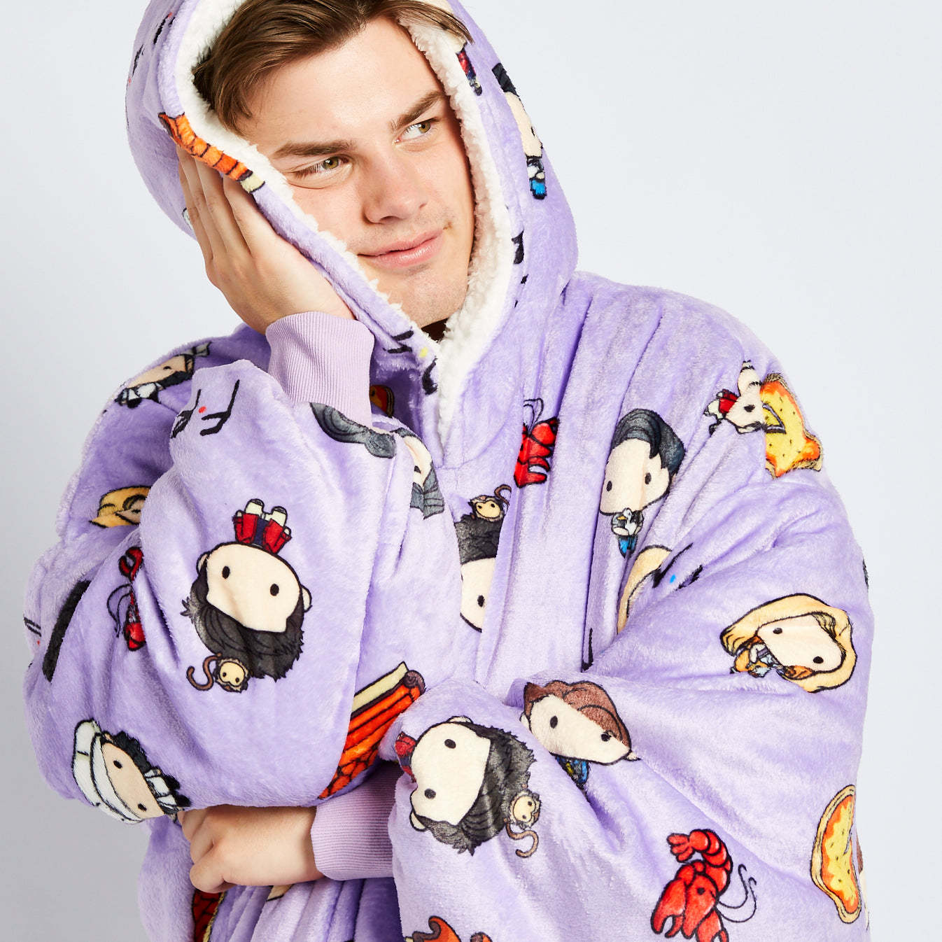 Friends Purple  Hoodies 