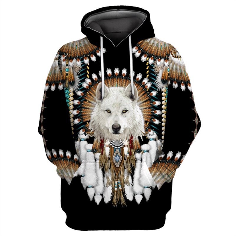 Beautiful wolf hoodie
