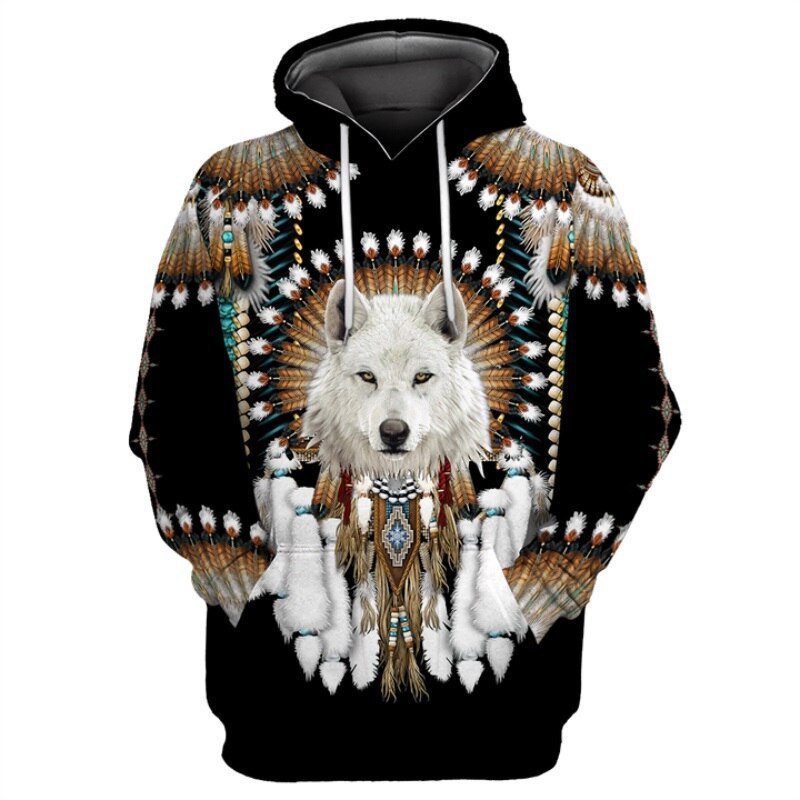 Beautiful wolf hoodie