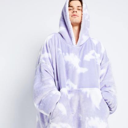 Purple Tie-Dye  Hoodies 