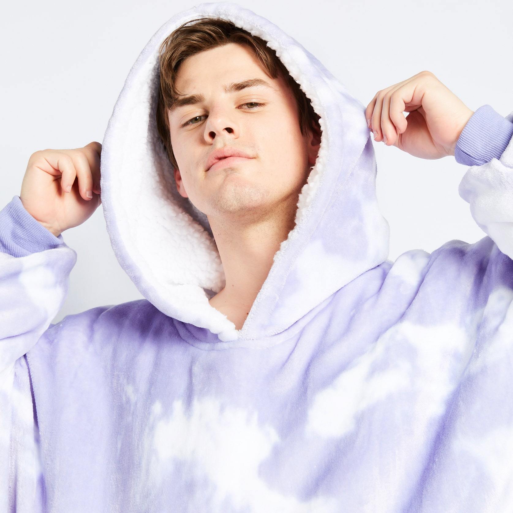 Purple Tie-Dye  Hoodies 