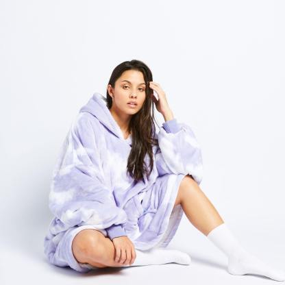 Purple Tie-Dye  Hoodies 