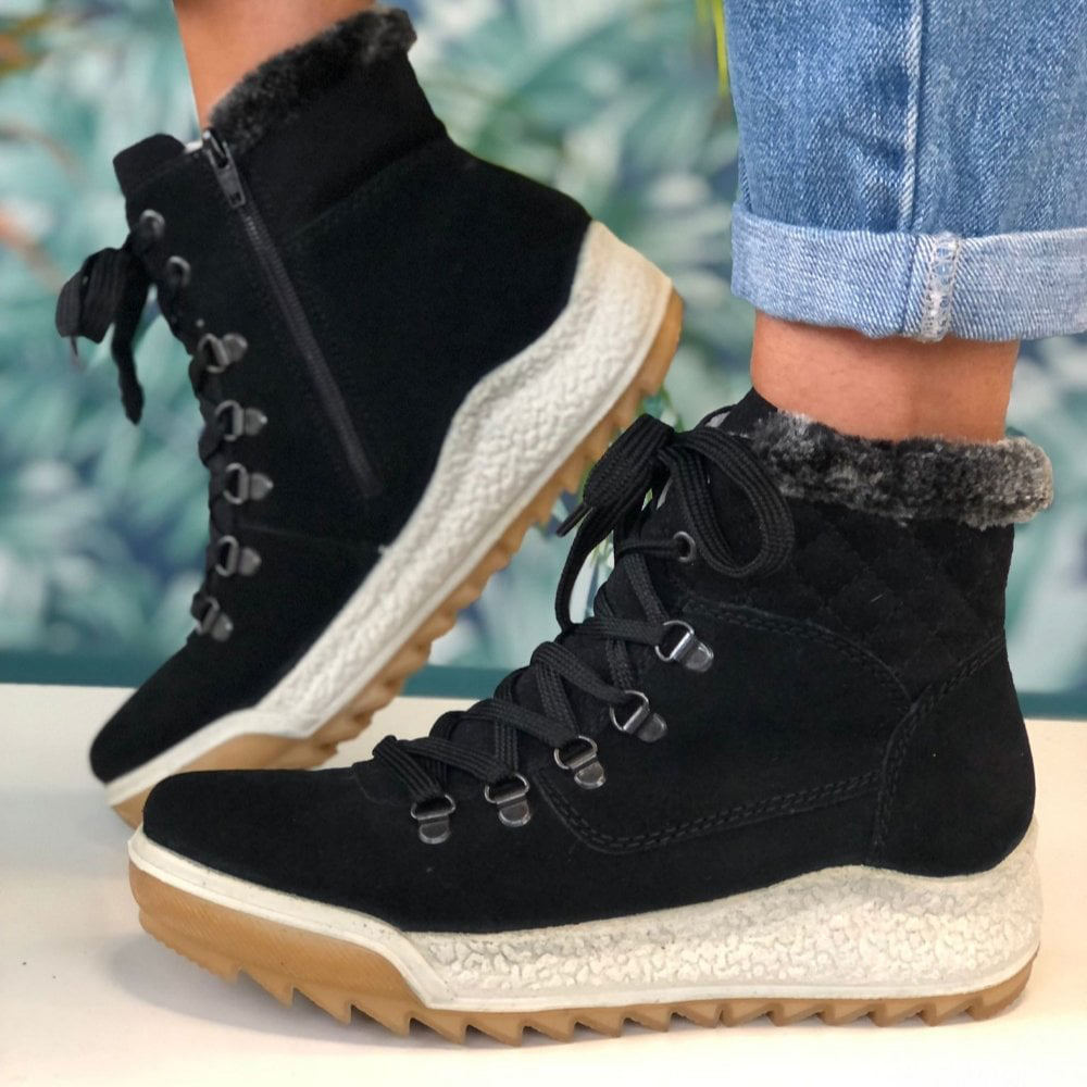 mens fur lined walking boots