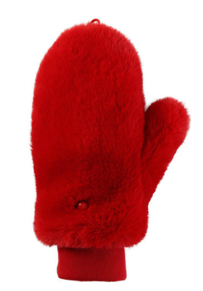 Black Faux Fur Le Mink Convertible Mittens