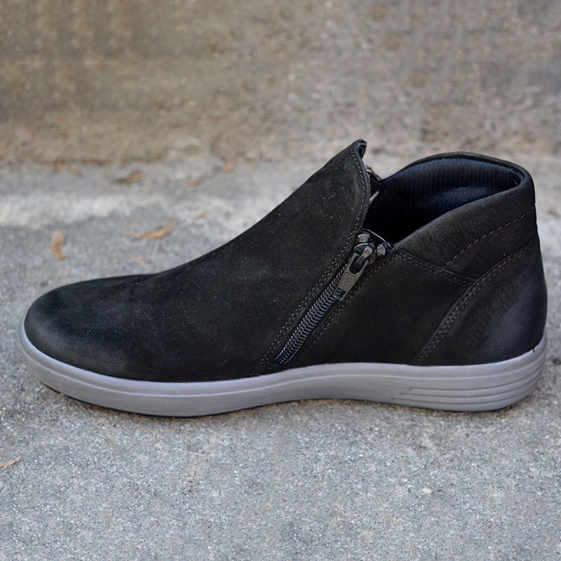 Women Zipper Ankle-Support Boots-KHZEO