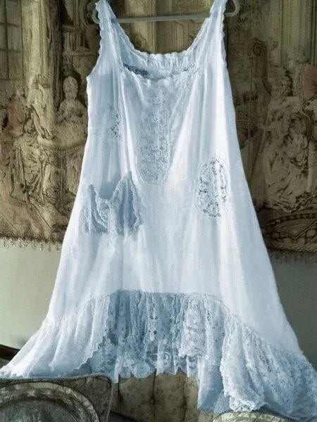 Casual Sleeveless Round Neck Dress