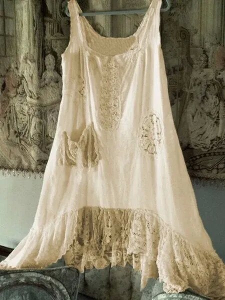 Casual Sleeveless Round Neck Dress