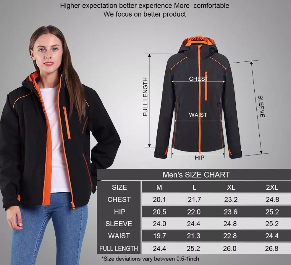 Women's Thermal Jacket Slim Fit Electric Hooded Jacket Winter