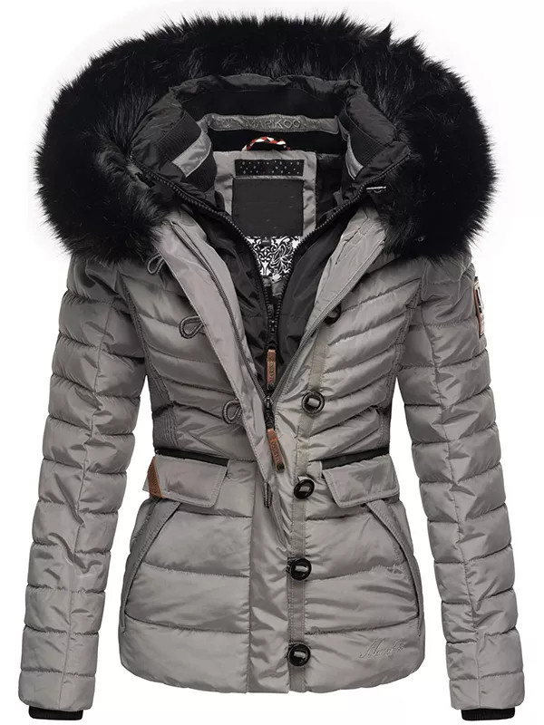 Ladies winter short parka coat