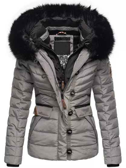 Ladies winter short parka coat