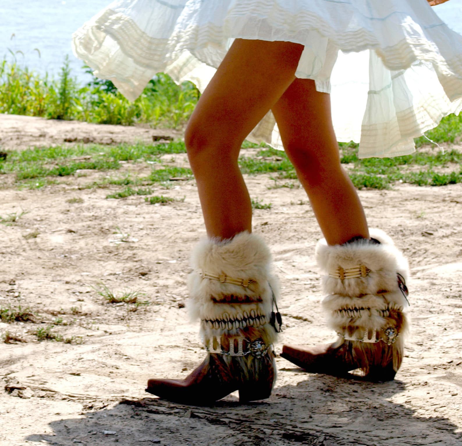 Women's Tall Full Height Upcycled Style Reworked Vintage Cowgirl Boots