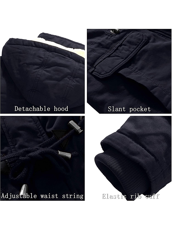 Ladies winter padded jacket cotton jacket with removable cover