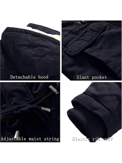 Ladies winter padded jacket cotton jacket with removable cover