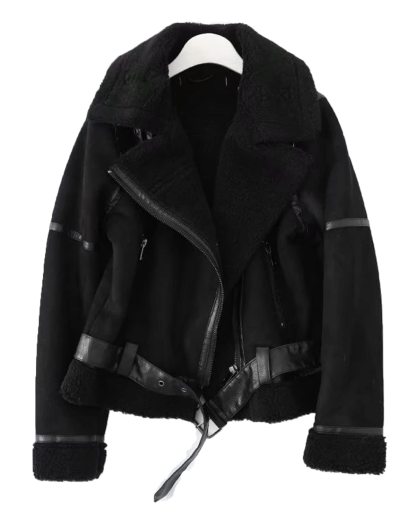 Women's Faux Shearing Moto Jacket