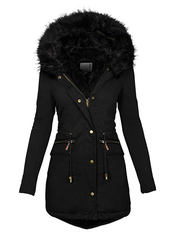 Fashion ladies casual thick winter coat