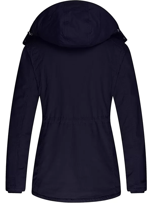 Ladies winter padded jacket cotton jacket with removable cover