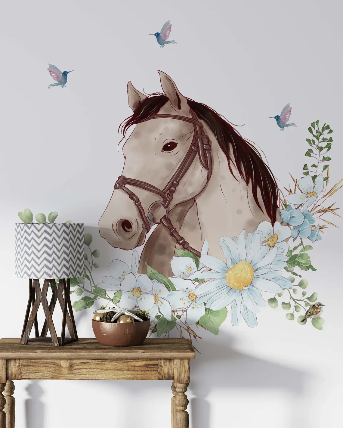 Chase Your Dreams w Horses and Stars - Decal Wall Vinyl Sticker Kids R