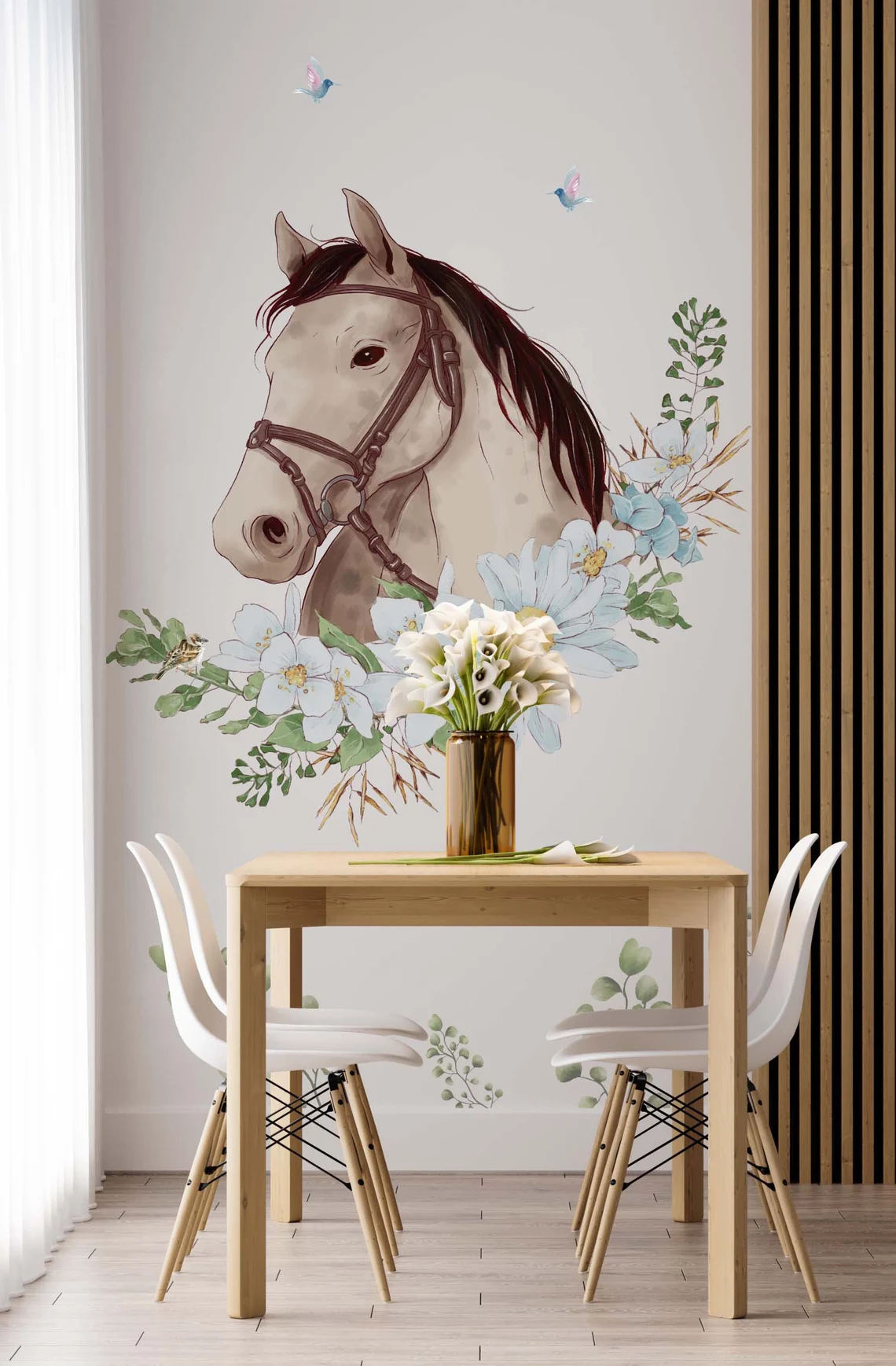 Chase Your Dreams w Horses and Stars - Decal Wall Vinyl Sticker Kids R
