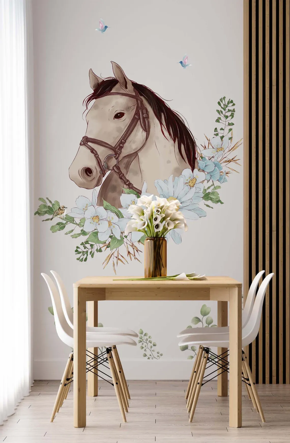 Chase Your Dreams w Horses and Stars - Decal Wall Vinyl Sticker Kids R