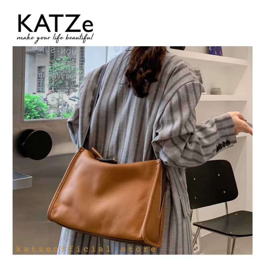 3003 KATZe Premium Leather All-Match Tote Bag