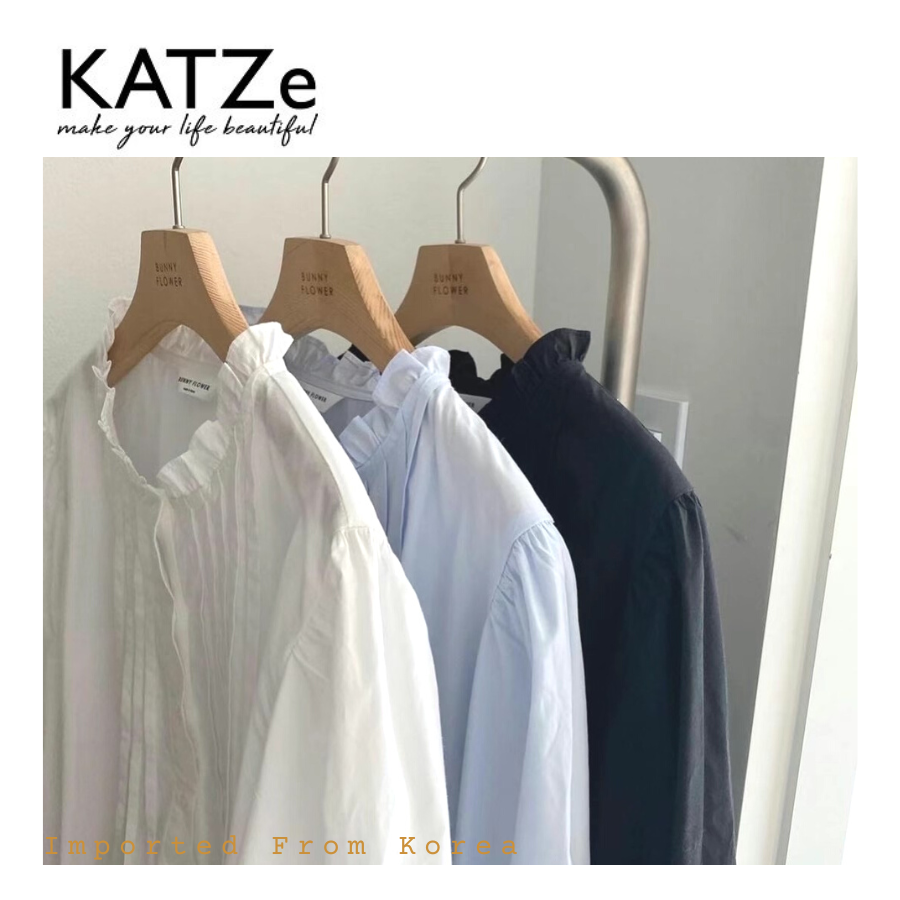 KBF0117 Ruffles Collar Cotton Blouse｜Korean Imported