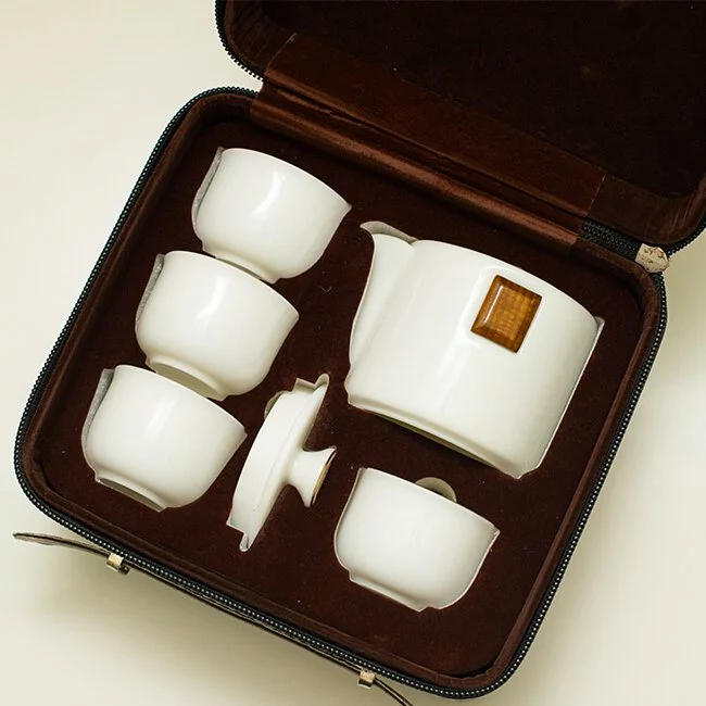 家用日式茶壶茶具套装简约办公现代泡茶陶瓷功夫茶具   Household Japanese teapot tea set simple office modern tea making ceramic Kung Fu tea set