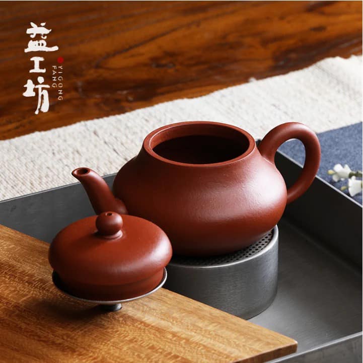 君德壶（朱泥）