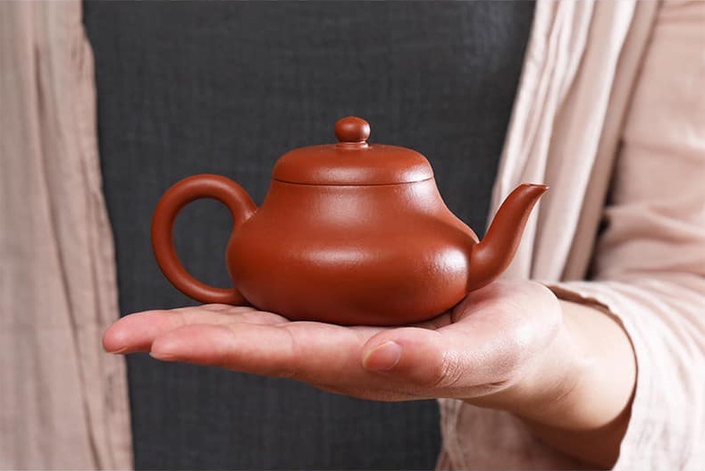 君德壶（朱泥）