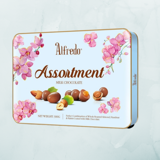 [Copy]Alfredo Tin Flower Series Assortment Milk Chocolate