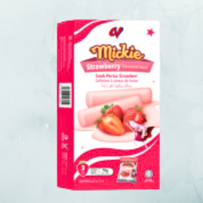 Mickie Strawberry Flavoured Snack