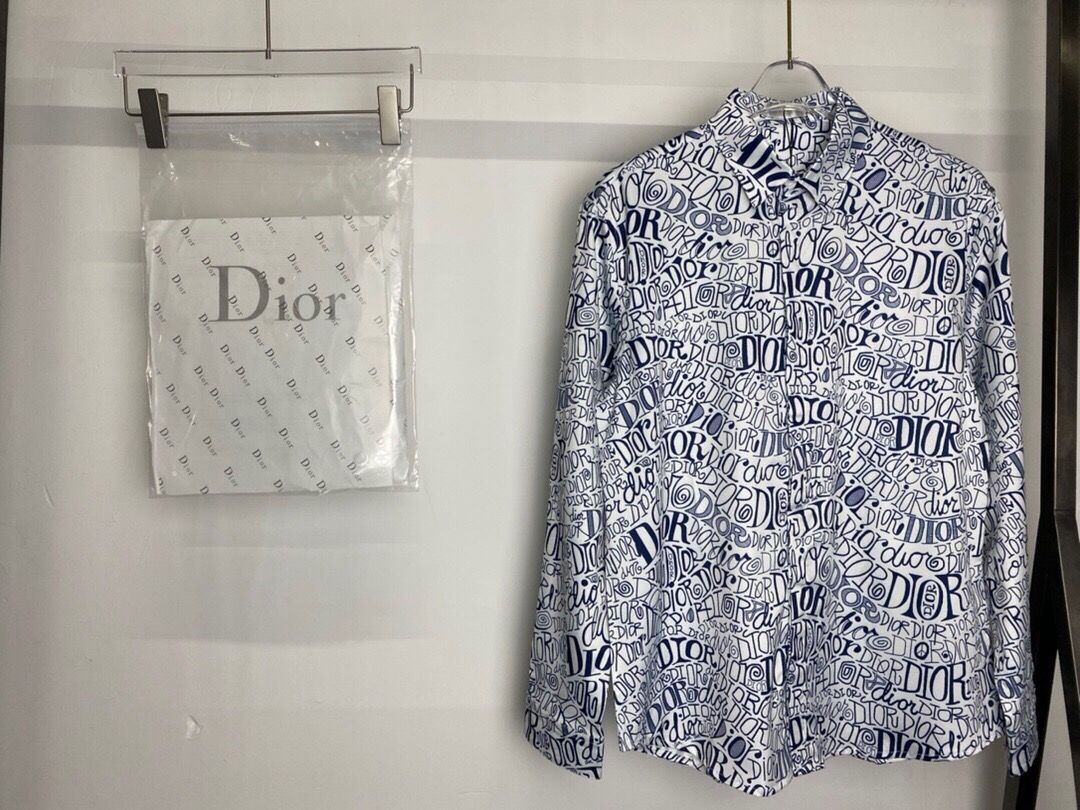 Diorグラフィティプリントシャツ（メンズ・レディース【50%オフ+送料無料】