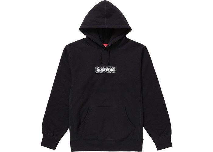 FW19/国内発送Supreme Bandana Box Logo Hooded Sweatshirt