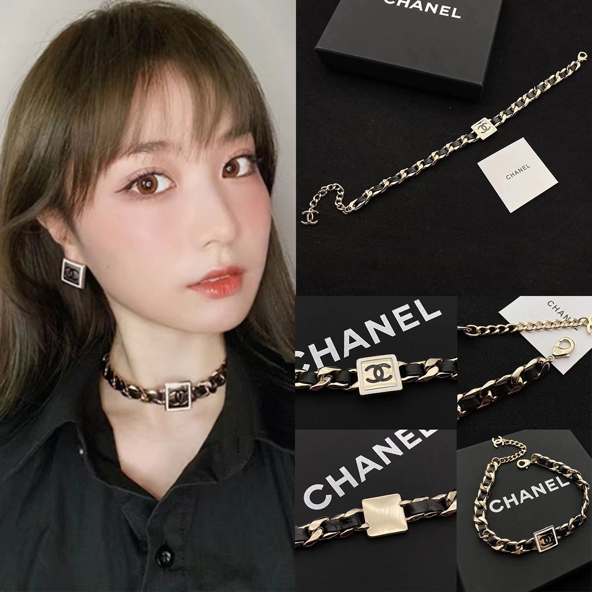 【50％オフ + 代金引換・送料無料👣】スウィートネックレス・ブロックネックレス・ハイコールドネックレス