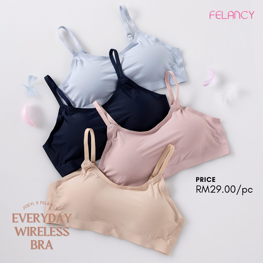 【Felancy x JoeyL】Everyday wireless bra （Thin Strap)