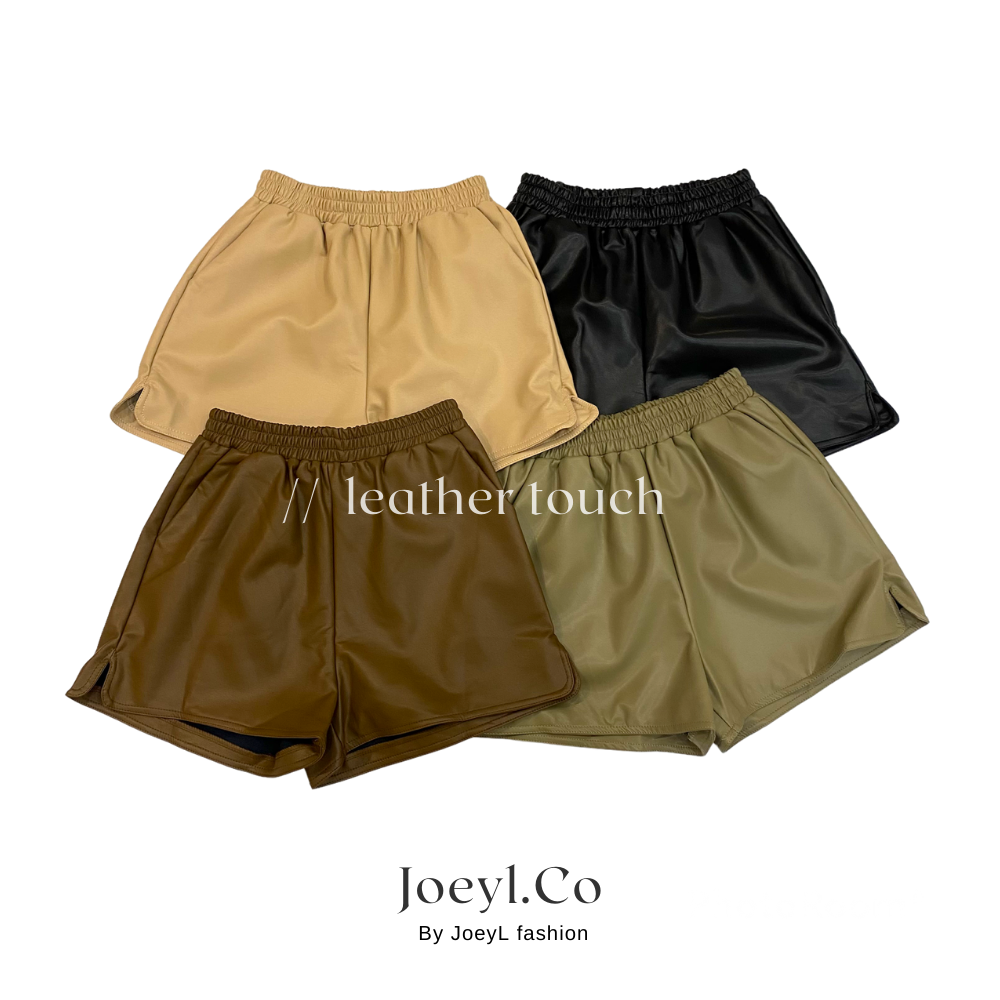 Joeyl.co-Leather (PU) touch shorts