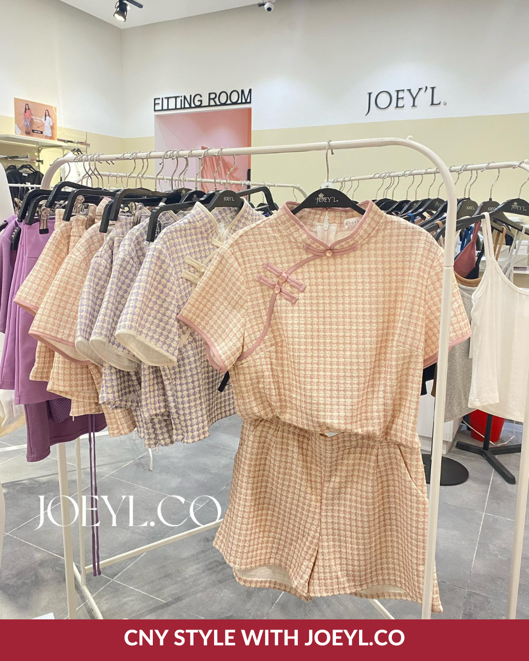 Joeyl.Co-Cny exclusive Qipao style collection top & shorts