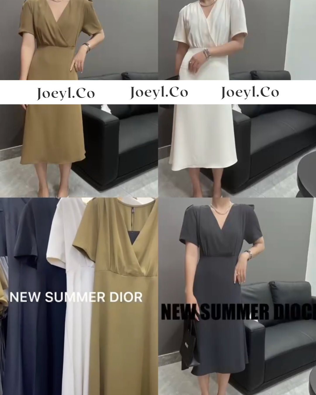 Joeyl.Co-Ladies Silk Flare Dress