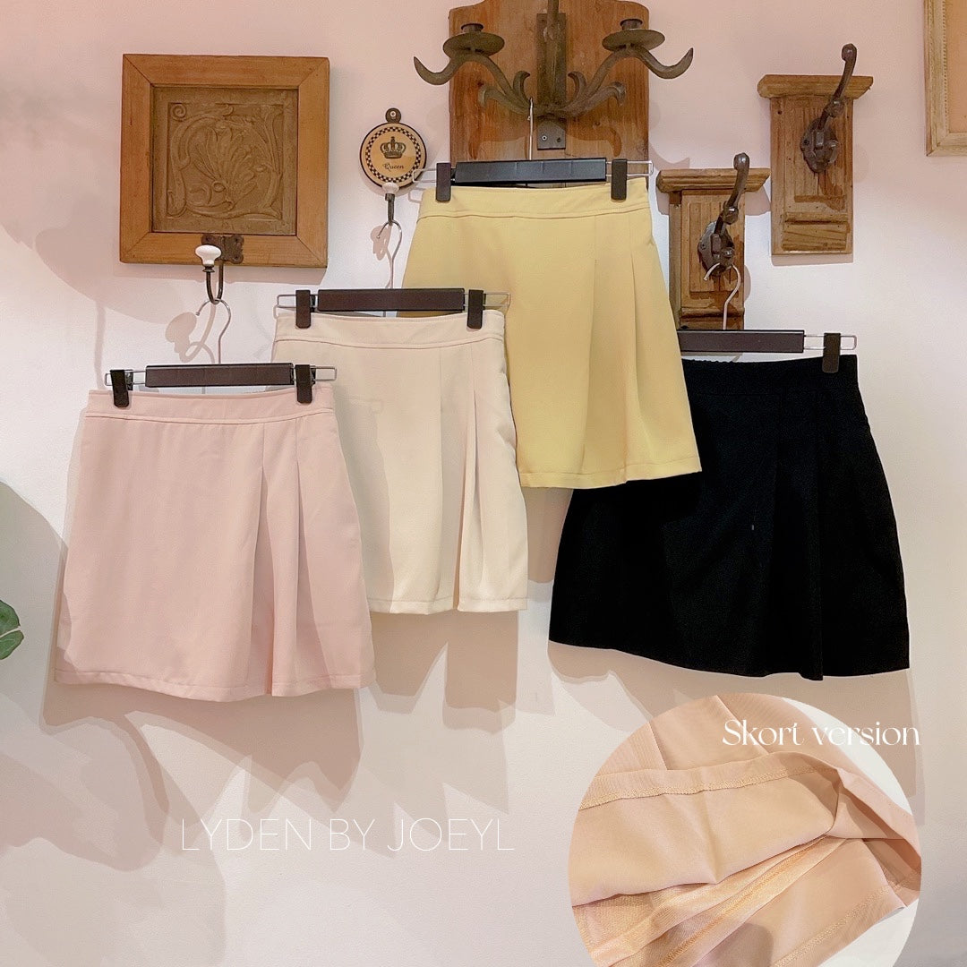 Lyden - Candy color pleat skorts