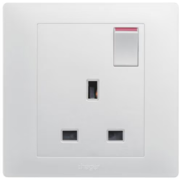 HAGER 13A Muse Electrical Switch Socket