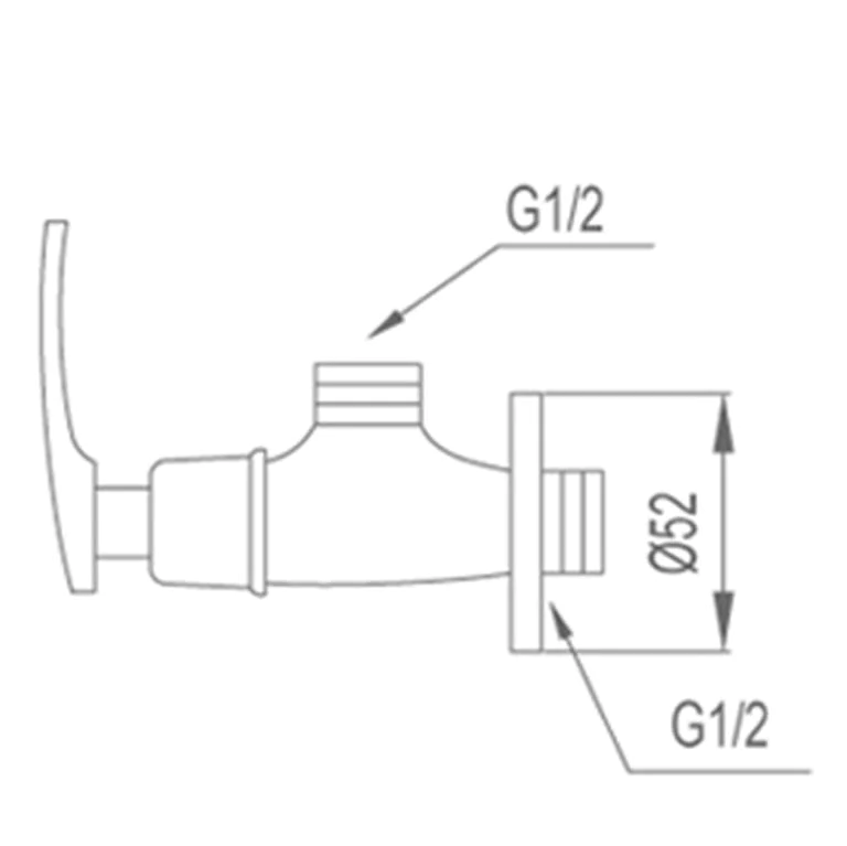 NTL 1624-C Angle Valve Faucet
