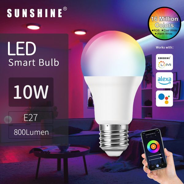 SUNSHINE YKSL-SGA-10W E27 Smart LED Bulb