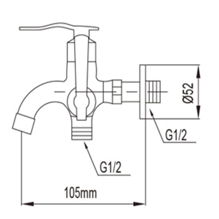 NTL 1654-C Two Way Tap