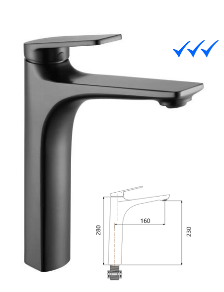 NOBEL N-9992T Tall Basin Mixer